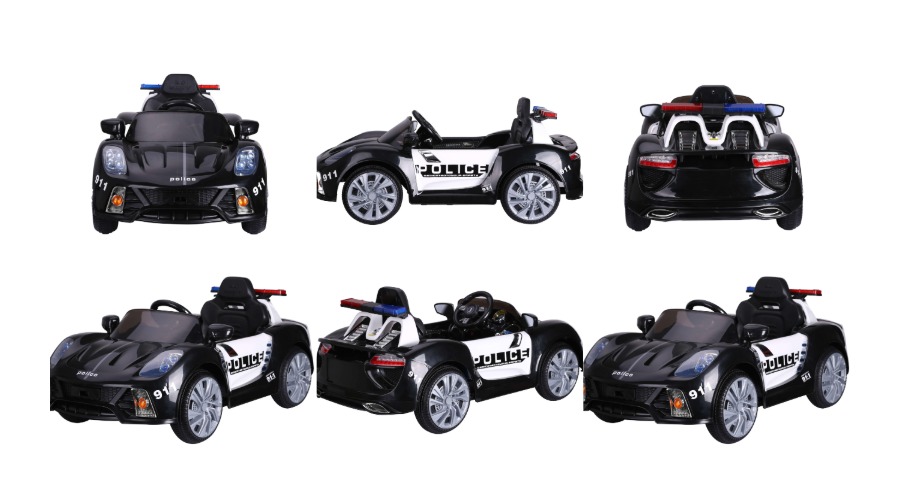 RC 12V Kids Police Ride On Car